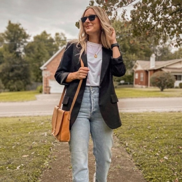 Norma Kamali Jackets & Blazers - Norma Kamali Black Boyfriend Blazer Jacket